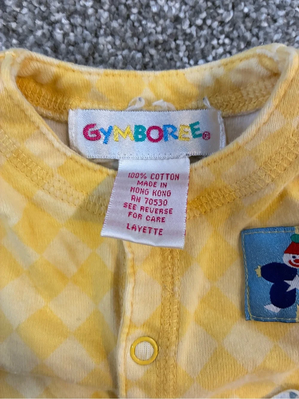 Vintage Gymboree rainbow tag onesie Pack
